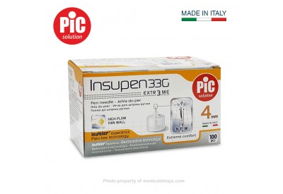 PIC Solution (Insupen) Insulin Pen Needles 4MM x 33G